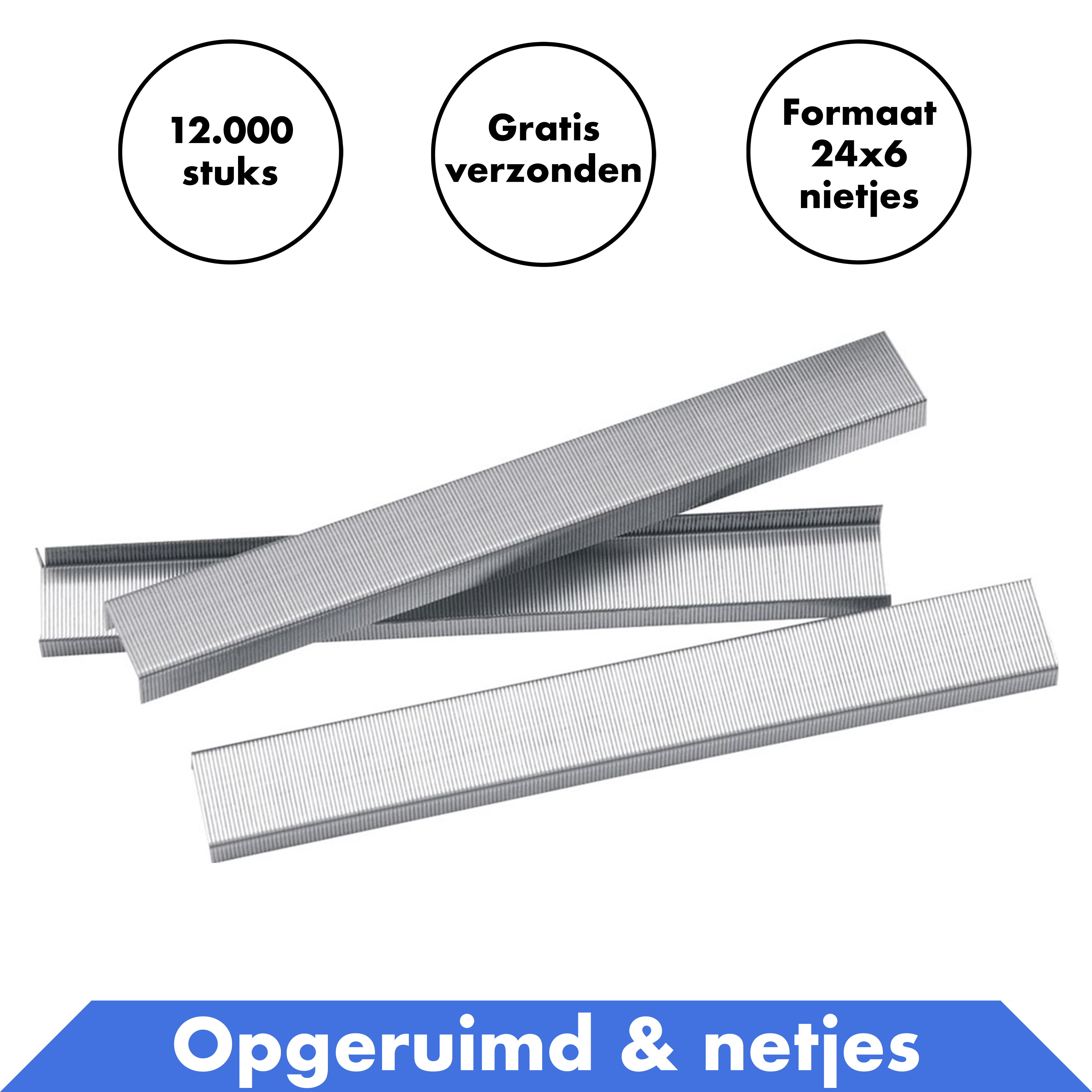 Nietjes Maat 24/6 - 60000 stuks