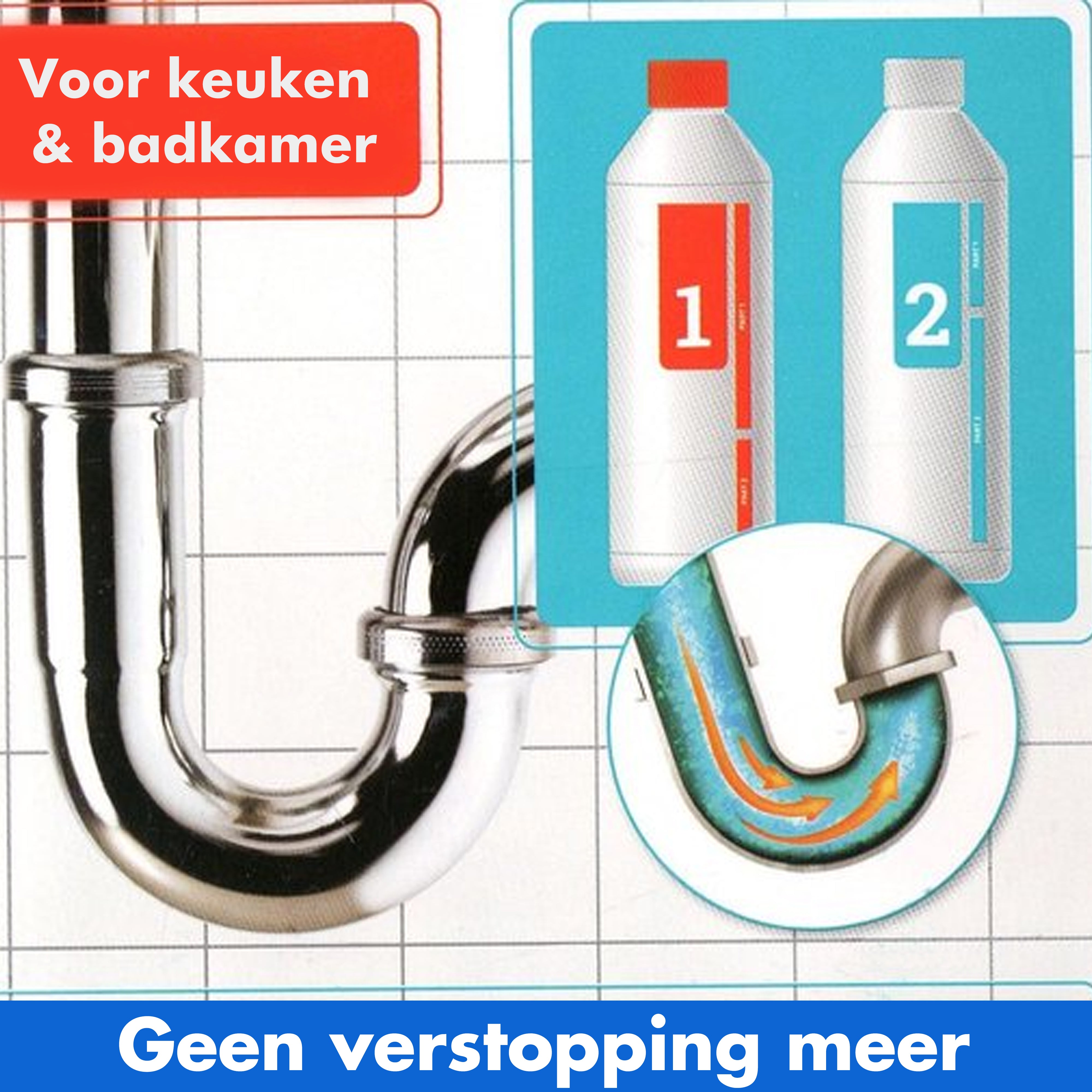 Gootsteenontstopper 2 pack