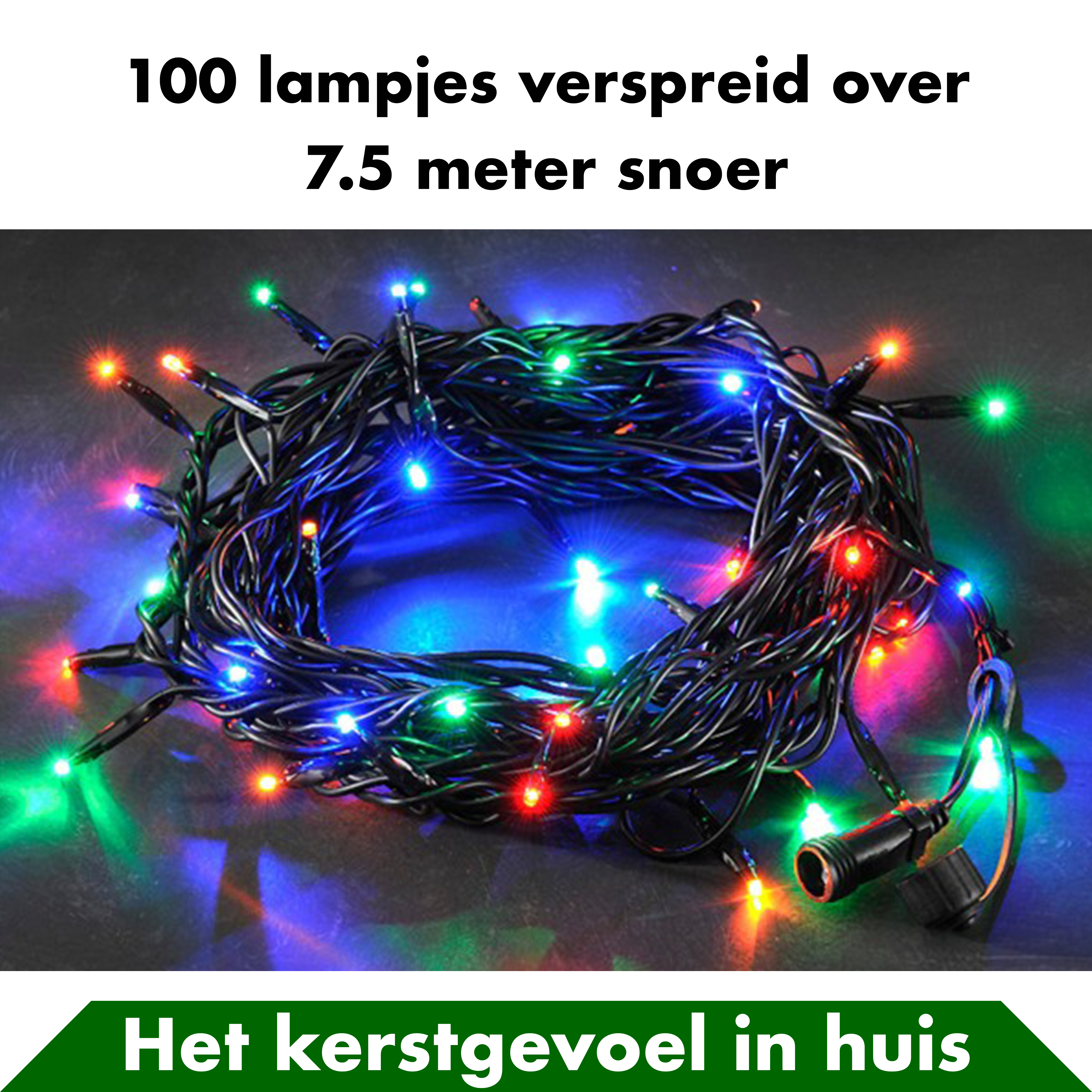 Feest & Kerstverlichting - 100 LED Lampjes – Multicolor