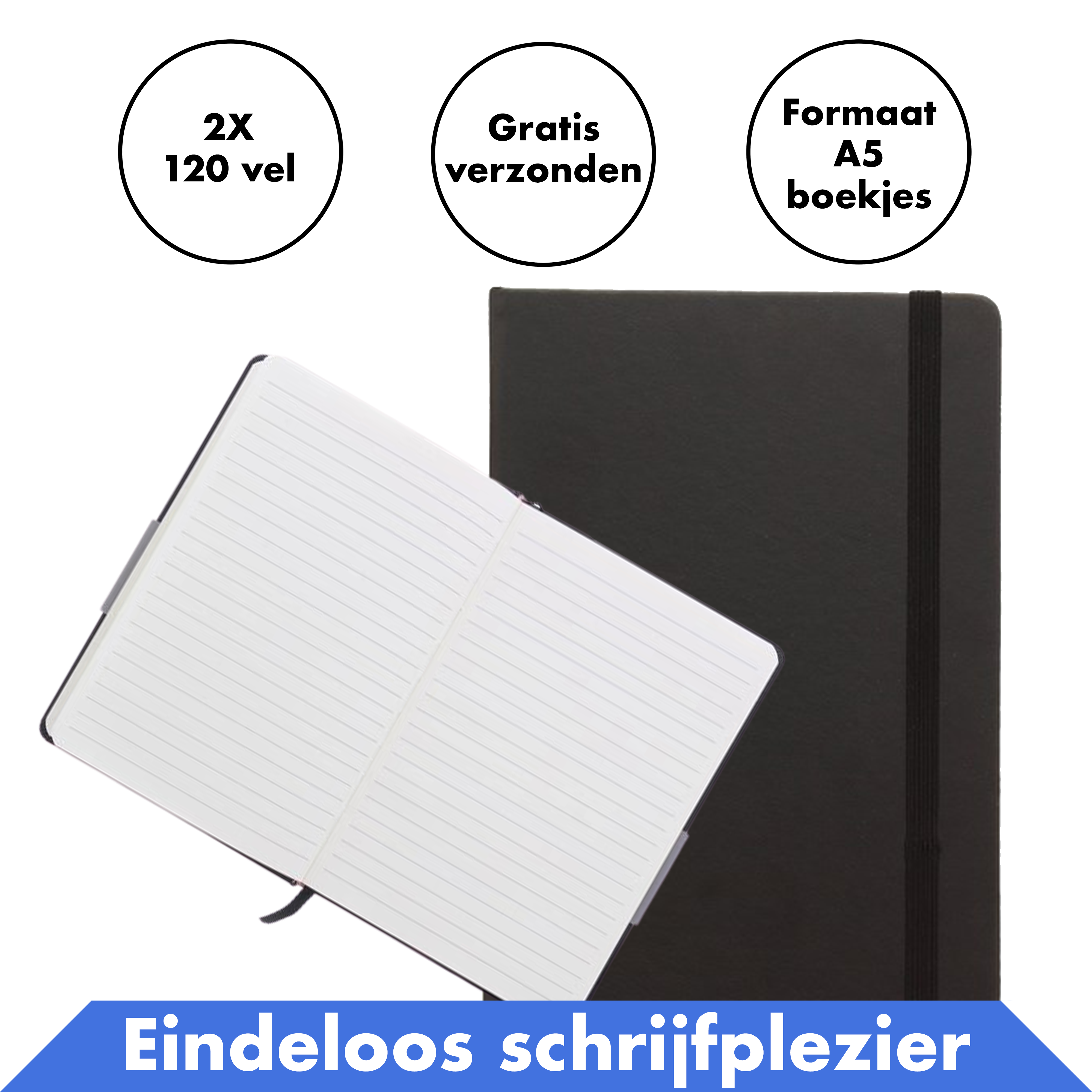 Notitieboekje 2 Pack - A5