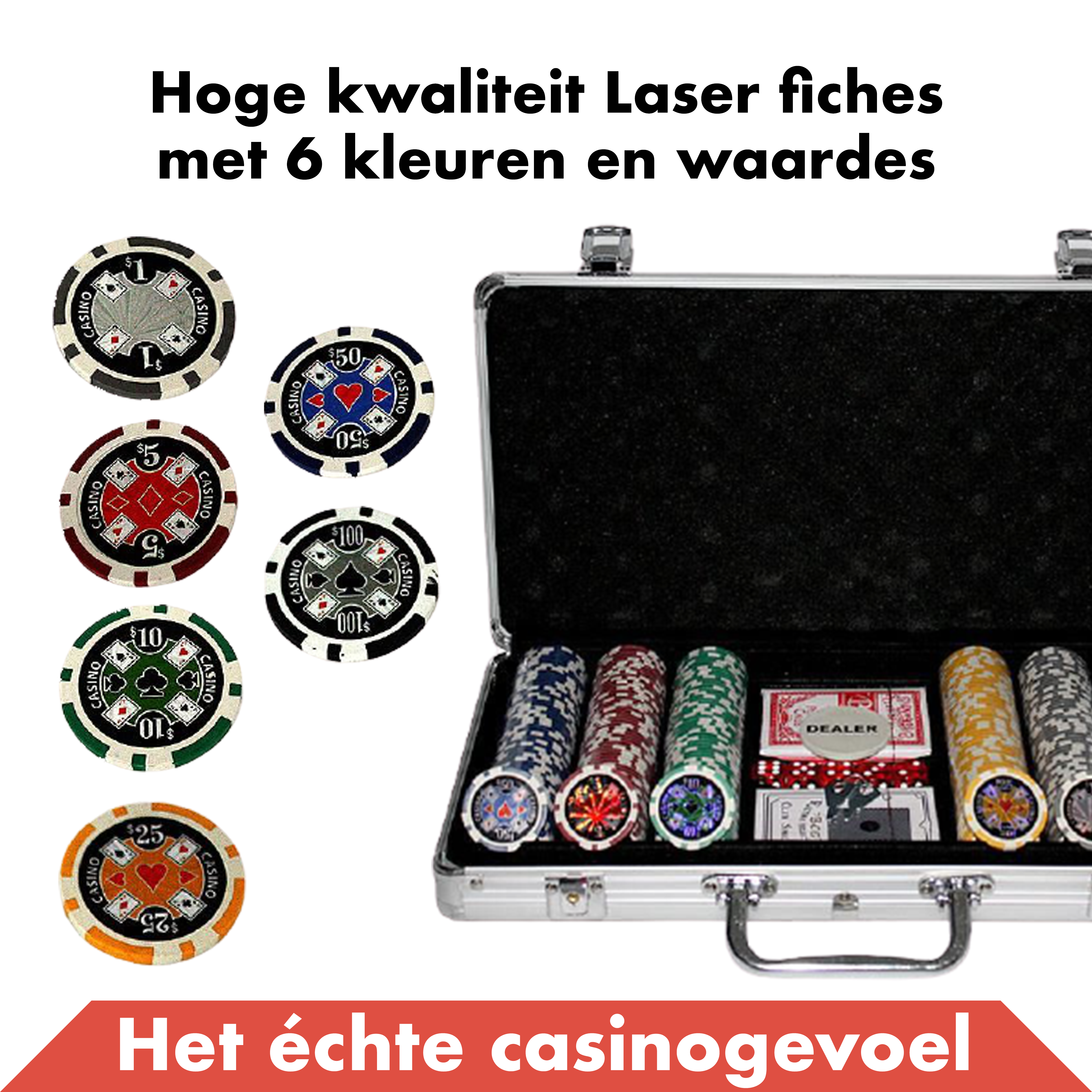 Pokerset 300 Laser