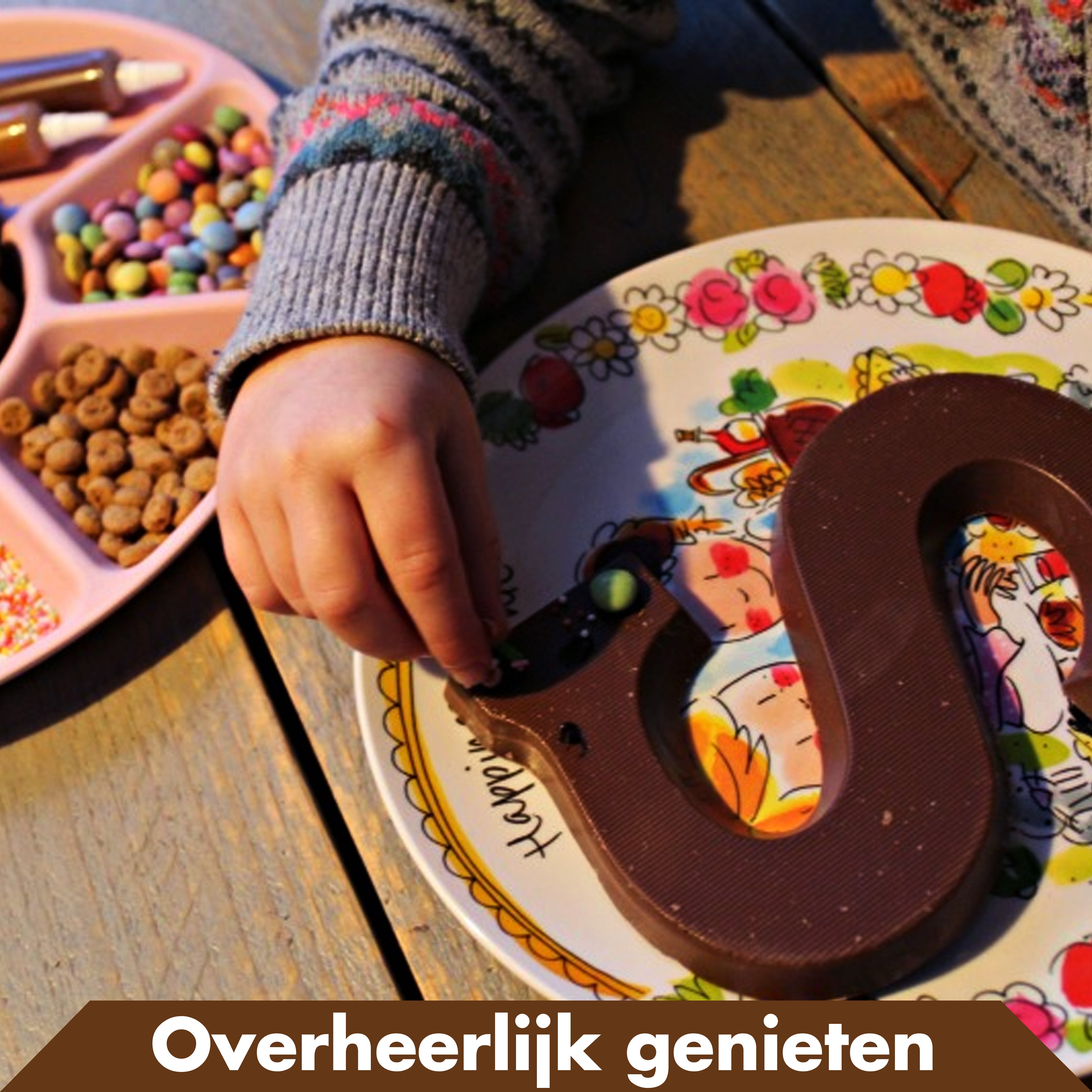 Chocoladeletters 3 stuks van In Round