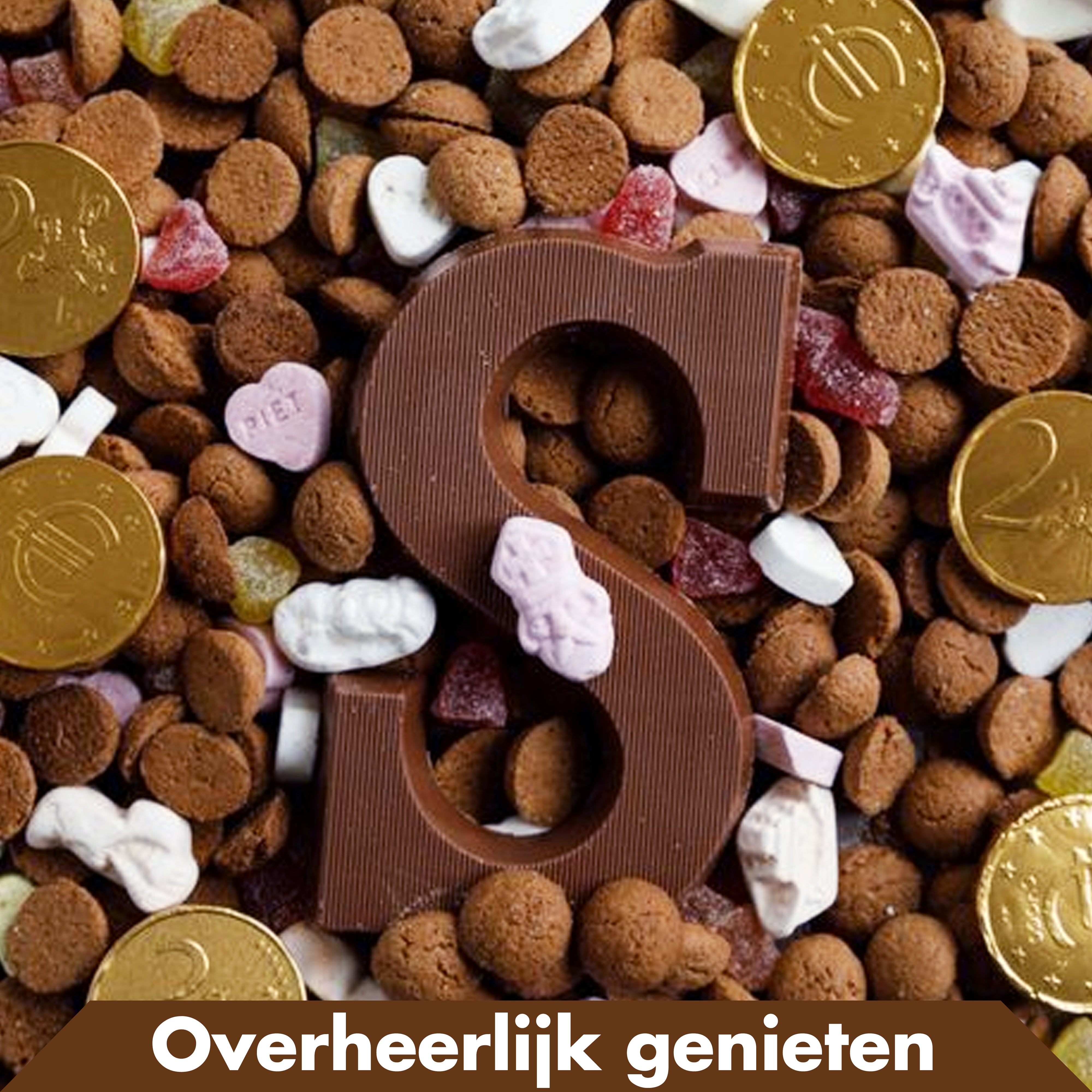 Chocoladeletters 3 stuks van In Round