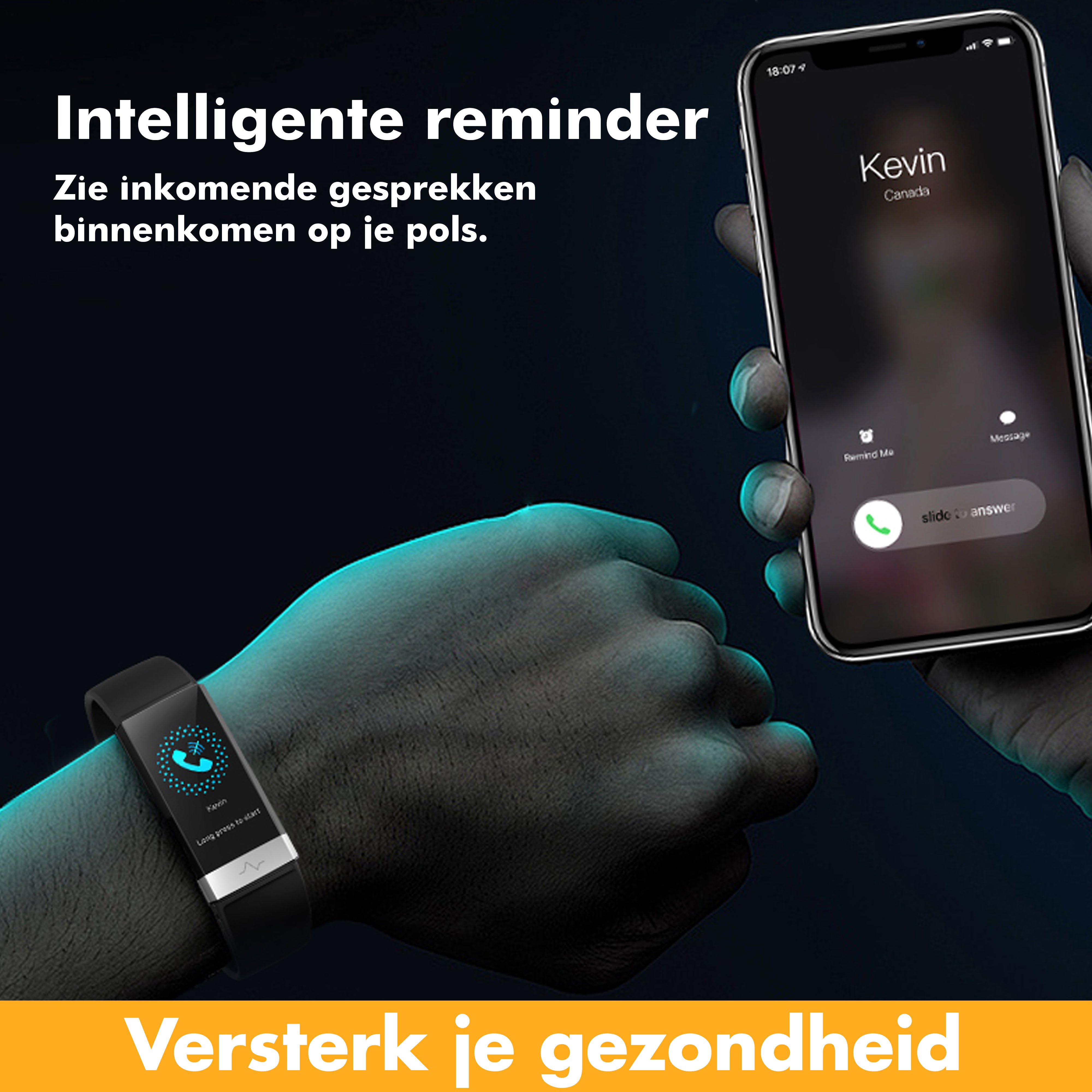 SmartWatch V19 - Zwart